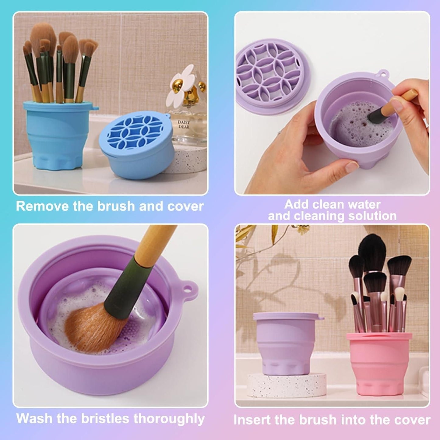 Keep Your Brushes Clean & Organized – All in One Cup! ( Free Shipping 🔥)
