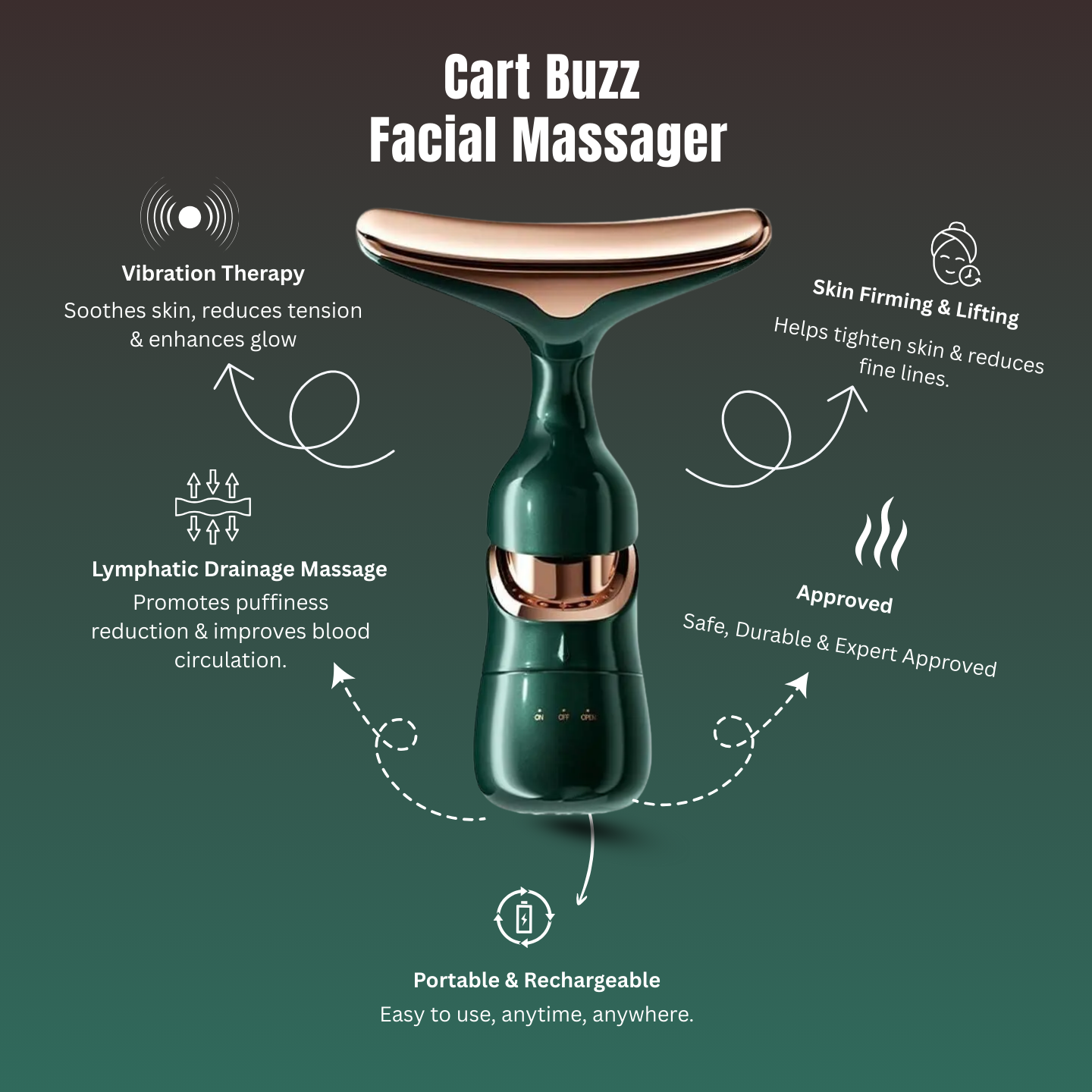 YouthWave Facial Massager – Vibration for Radiant Skin( Free Shipping 🔥 )
